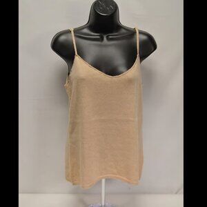 The Cashmere Project Cami Top in Almond Heather Size L